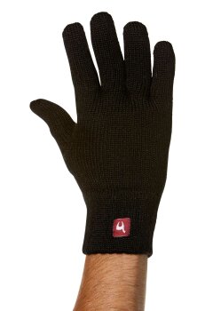 Fingerhandschuh gefüttert schwarz M