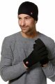 Fingerhandschuh gefüttert schwarz M
