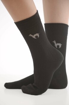 Alpaka Business Socke 36-38 S schwarz