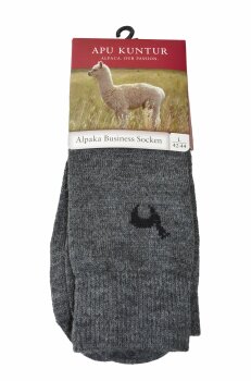 Alpaka Business Socke 39-41 M schwarz