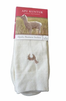 Alpaka Business Socke 39-41 M schwarz