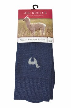 Alpaka Business Socke 39-41 M schwarz