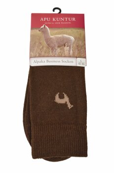 Alpaka Business Socke 39-41 M schwarz