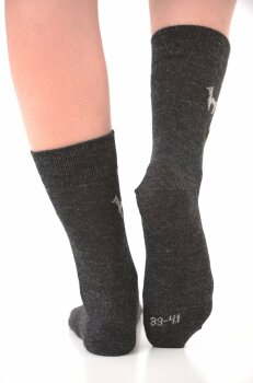 Alpaka Business Socke 39-41 M schwarz
