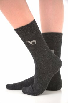Alpaka Business Socke 39-41 M schwarz