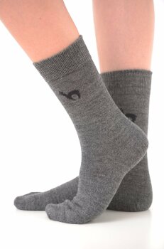 Alpaka Business Socke 39-41 M schwarz