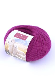 100% Baby Alpaka Wolle Farbe 16 fuchsie